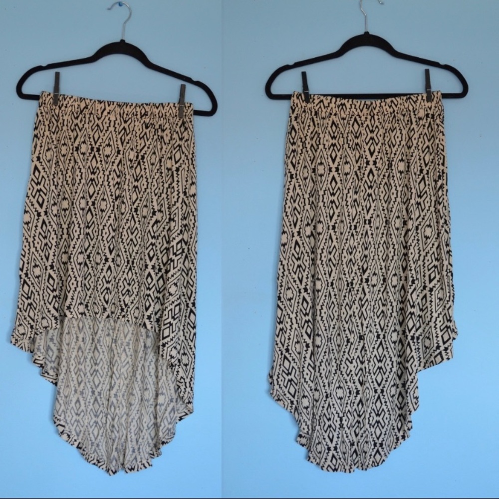 High-Low Flowy Skirt